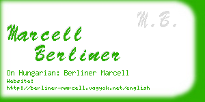 marcell berliner business card